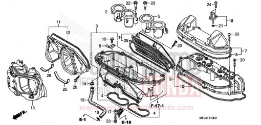 FILTRE A AIR CBR600RR8 de 2008